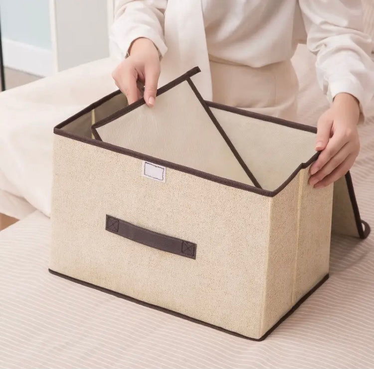 New Waterproof Cotton Linen Clothes Storage Box, Drawer Storage Box, Foldable Drawer Clothes Organizer New Waterproof Cotton Linen Clothes Storage Box, Drawer Storage Box, Foldable Drawer Clothes Organizer